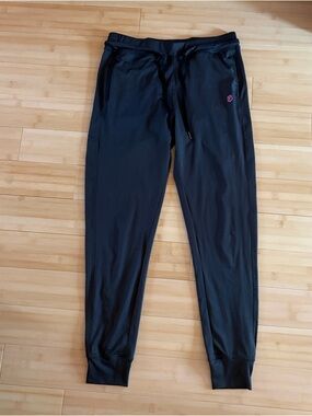 Born Primitive Gray/Black Track Joggers with Pink Logo